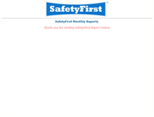 Tablet Screenshot of monthlyreport.safetyfirst.com